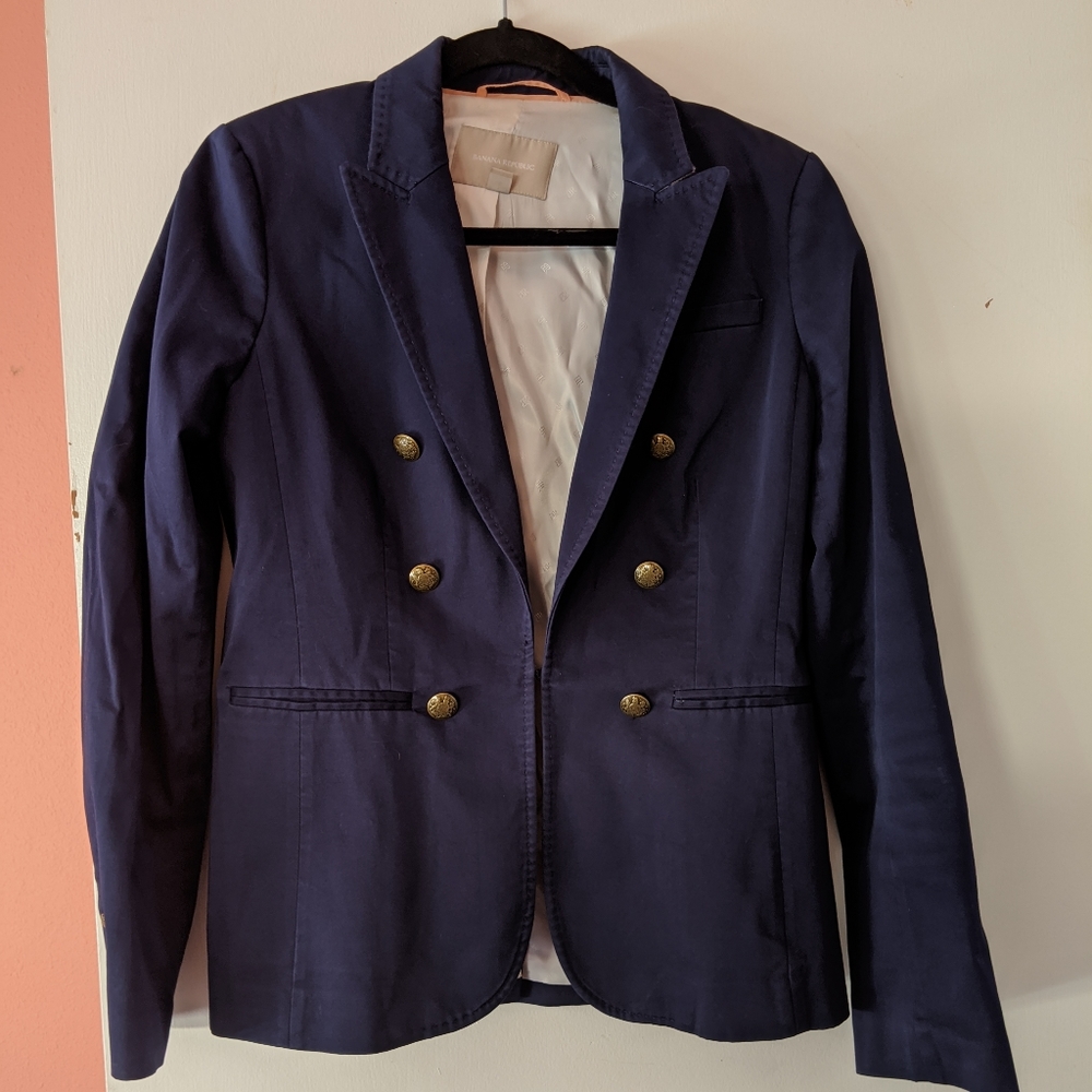 Banana Republic Navy Blazer